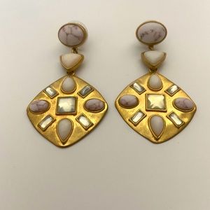 Stella & Dot 2-in-1 Stone Earrings
